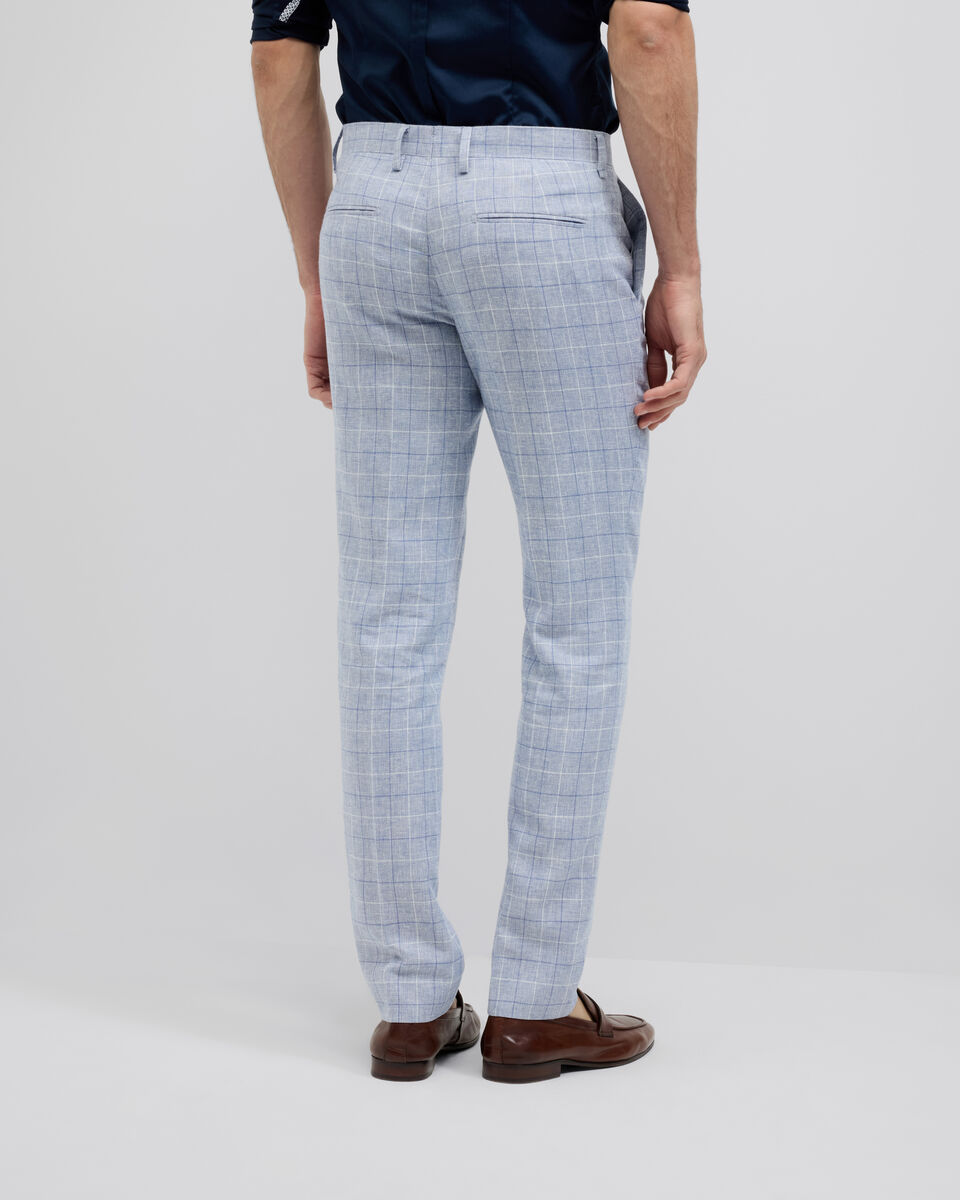 Windowpane Check Tailored Pant, Blue Windowpane Check Tailored Pant, Blue, hi-res